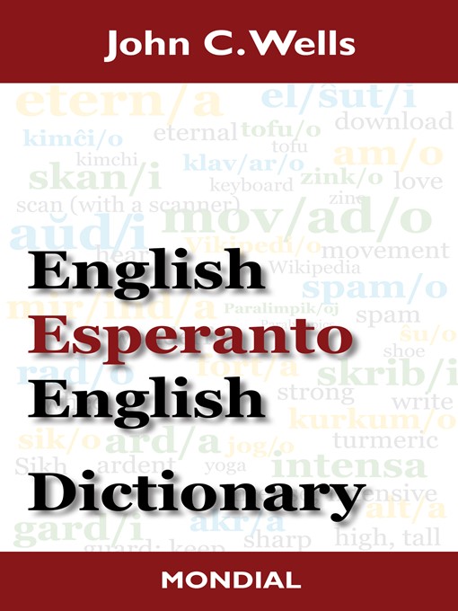 Upplýsingar um English-Esperanto-English Dictionary eftir John C. Wells - Biðlisti